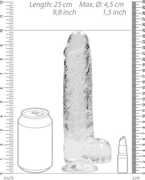 RealRock - Realistyczne dildo z jądrami 23 cm RealRock - Realistyczne dildo z jądrami 23 cm