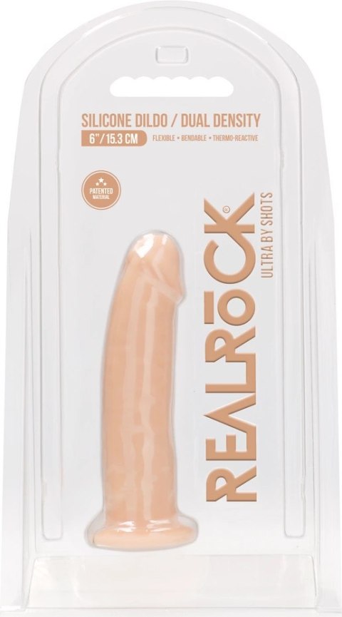 RealRock - Silikonowe dildo bez jąder 15 cm RealRock - Silikonowe dildo bez jąder 15 cm