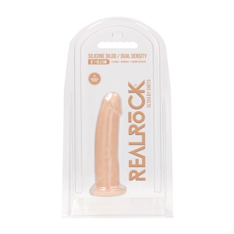 RealRock - Silikonowe dildo bez jąder 15 cm RealRock - Silikonowe dildo bez jąder 15 cm