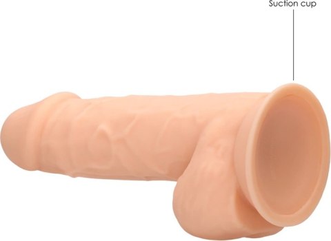 RealRock - Silikonowe dildo z jądrami 21,6 cm RealRock - Silikonowe dildo z jądrami 21,6 cm