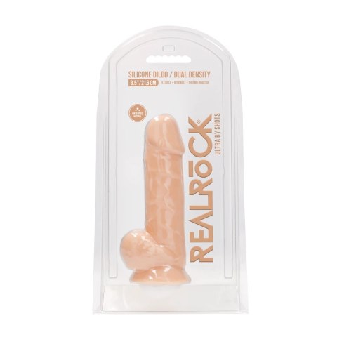 RealRock - Silikonowe dildo z jądrami 21,6 cm RealRock - Silikonowe dildo z jądrami 21,6 cm