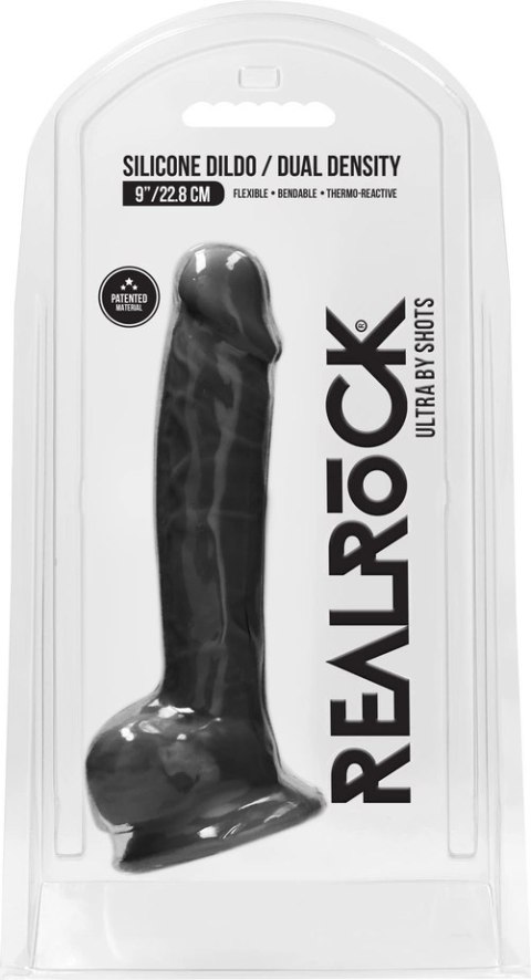 RealRock - Silikonowe dildo z jądrami 23 cm RealRock - Silikonowe dildo z jądrami 23 cm