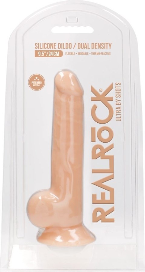 RealRock - Silikonowe dildo z jądrami 24 cm RealRock - Silikonowe dildo z jądrami 24 cm