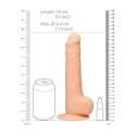 RealRock - Silikonowe dildo z jądrami 24 cm