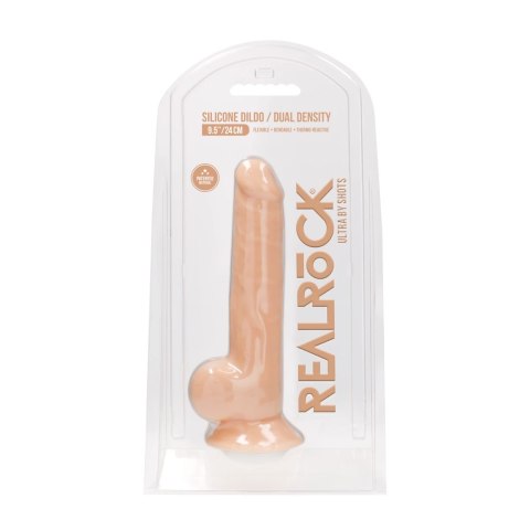 RealRock - Silikonowe dildo z jądrami 24 cm RealRock - Silikonowe dildo z jądrami 24 cm