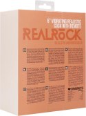 RealRock - Wibrujące realistyczne dildo z jądrami - z pilotem 15 cm
