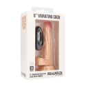 RealRock - Wibrujące realistyczne dildo z jądrami - z pilotem 20 cm