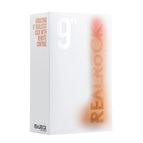 RealRock - Wibrujące realistyczne dildo z jądrami - z pilotem 23 cm RealRock - Wibrujące realistyczne dildo z jądrami - z pilotem 23 cm