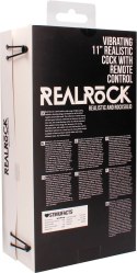 RealRock - Wibrujące realistyczne dildo z jądrami - z pilotem 28 cm