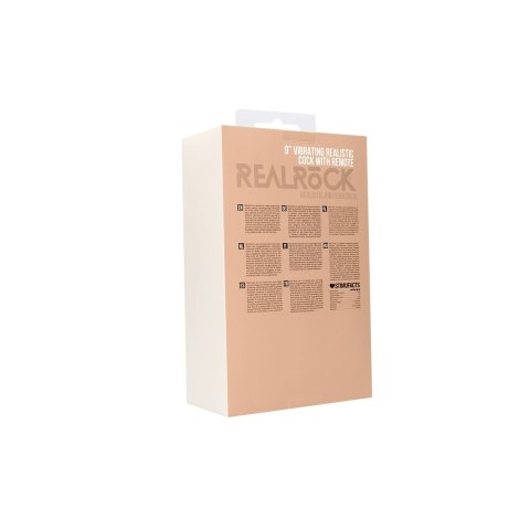 RealRock - Wibrujące realistyczne dildo z pilotem 23 cm RealRock - Wibrujące realistyczne dildo z pilotem 23 cm