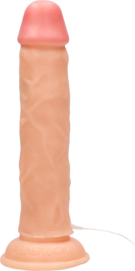 RealRock - Wibrujące realistyczne dildo z pilotem 23 cm RealRock - Wibrujące realistyczne dildo z pilotem 23 cm