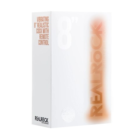 RealRock - Wibrujące realistyczne dildo z pilotem 23 cm RealRock - Wibrujące realistyczne dildo z pilotem 23 cm