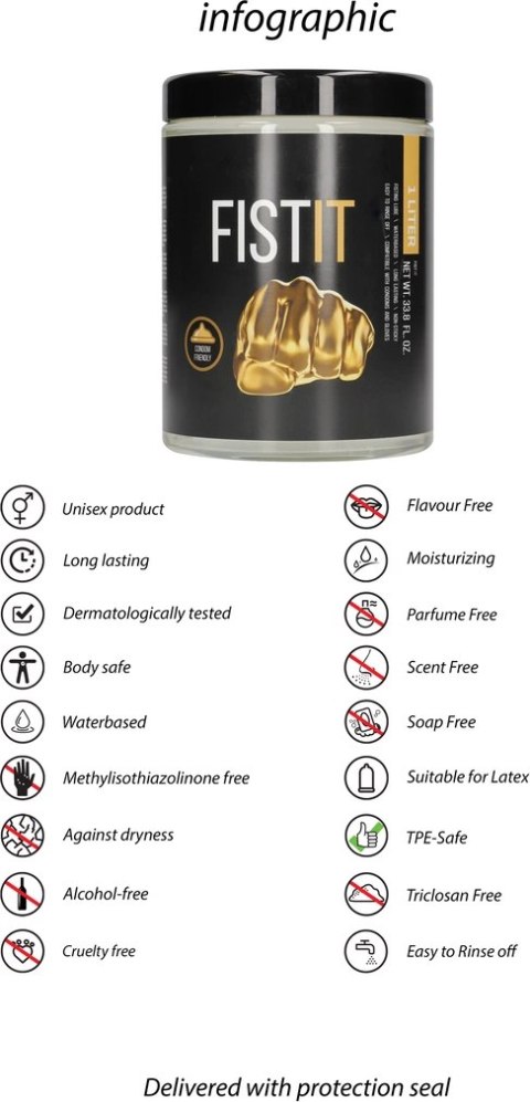 Fist It by Shots - Lubrykant na bazie wody 1000 ml Fist It by Shots - Lubrykant na bazie wody 1000 ml