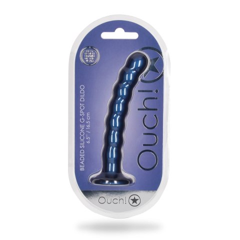 Ouch! - Silikonowe dildo G-Spot z koralikami - 16,5 cm Ouch! - Silikonowe dildo G-Spot z koralikami - 16,5 cm