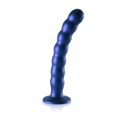 Ouch! - Silikonowe dildo G-Spot z koralikami - 20,5 cm Ouch! - Silikonowe dildo G-Spot z koralikami - 20,5 cm
