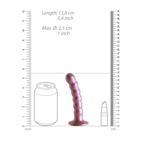 Ouch! - Silikonowe dildo z koralikami - 13 cm Ouch! - Silikonowe dildo z koralikami - 13 cm