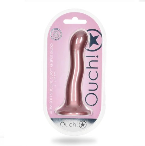 Ouch! - Ultra miękkie silikonowe dildo Curvy G-Spot - 17 cm Ouch! - Ultra miękkie silikonowe dildo Curvy G-Spot - 17 cm