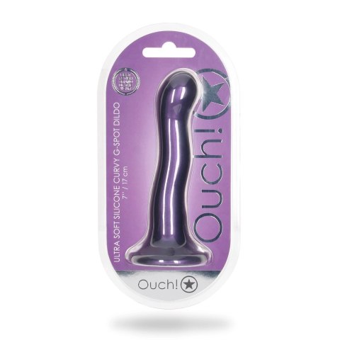 Ouch! - Ultra miękkie silikonowe dildo Curvy G-Spot - 17 cm Ouch! - Ultra miękkie silikonowe dildo Curvy G-Spot - 17 cm