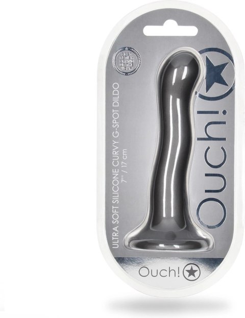 Ouch! - Ultra miękkie silikonowe dildo Curvy G-Spot - 17 cm Ouch! - Ultra miękkie silikonowe dildo Curvy G-Spot - 17 cm
