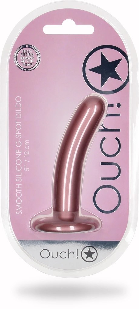 Ouch! - Wąskie silikonowe dildo z przyssawką 12 cm Ouch! - Wąskie silikonowe dildo z przyssawką 12 cm