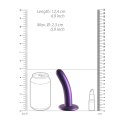 Ouch! - Wąskie silikonowe dildo z przyssawką 12 cm