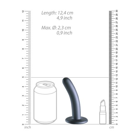 Ouch! - Wąskie silikonowe dildo z przyssawką 12 cm Ouch! - Wąskie silikonowe dildo z przyssawką 12 cm