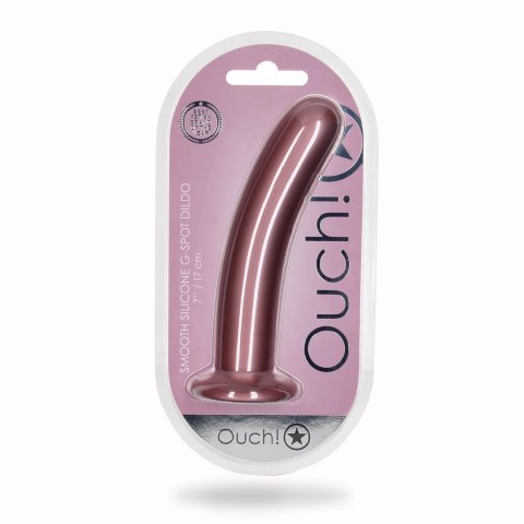 Ouch! - Wąskie silikonowe dildo z przyssawką 17 cm Ouch! - Wąskie silikonowe dildo z przyssawką 17 cm