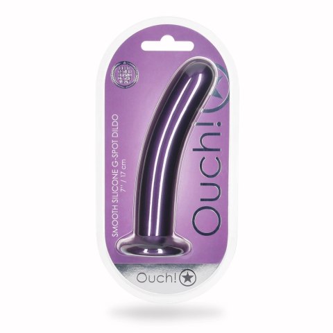 Ouch! - Wąskie silikonowe dildo z przyssawką 17 cm Ouch! - Wąskie silikonowe dildo z przyssawką 17 cm