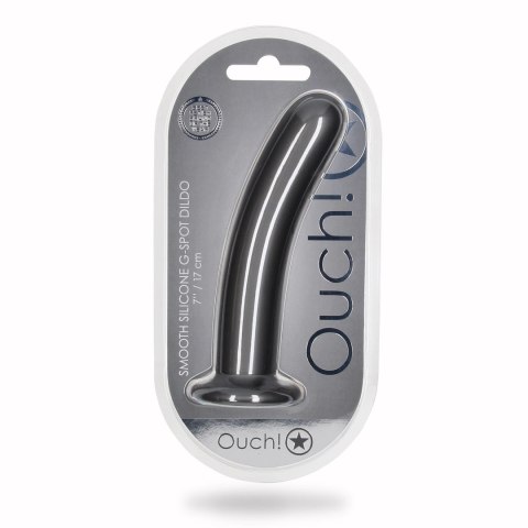 Ouch! - Wąskie silikonowe dildo z przyssawką 17 cm Ouch! - Wąskie silikonowe dildo z przyssawką 17 cm