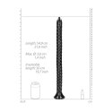 Ouch! - Wąż analny drobno - prążkowany - 20''/50 cm