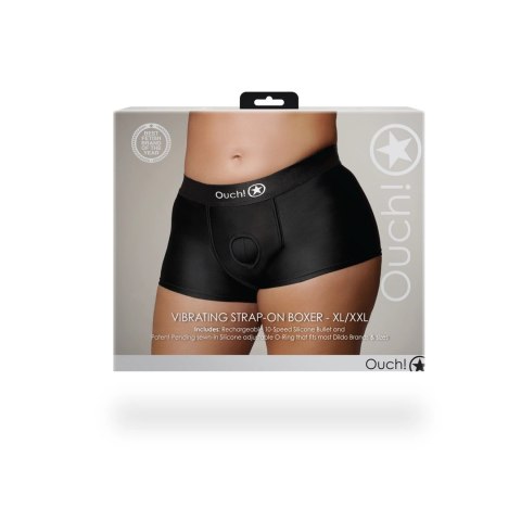 Ouch! - Wibrujące bokserki z paskiem - XL/XXL Ouch! - Wibrujące bokserki z paskiem - XL/XXL