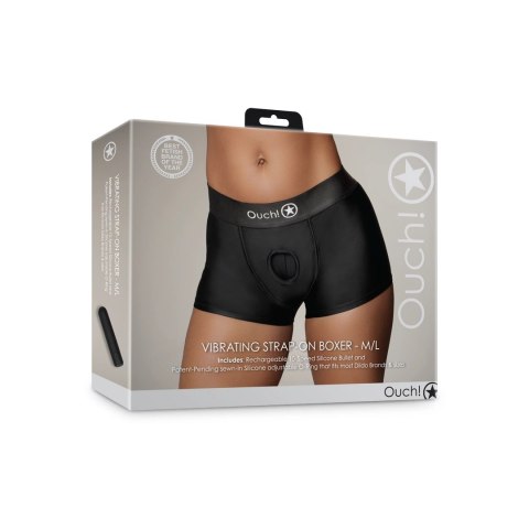 Ouch! - Wibrujące bokserki z paskiem - M/L Ouch! - Wibrujące bokserki z paskiem - M/L