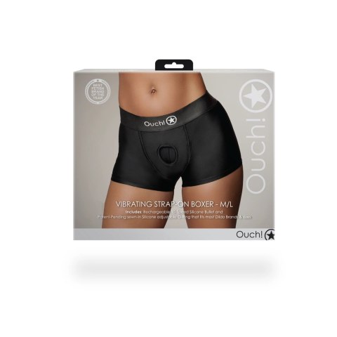 Ouch! - Wibrujące bokserki z paskiem - M/L Ouch! - Wibrujące bokserki z paskiem - M/L