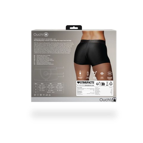 Ouch! - Wibrujące bokserki z paskiem - M/L Ouch! - Wibrujące bokserki z paskiem - M/L