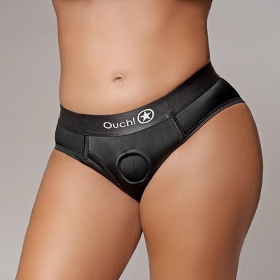 Ouch! - Wibrujące majtki z wysokim stanem - XL/XXL Ouch! - Wibrujące majtki z wysokim stanem - XL/XXL