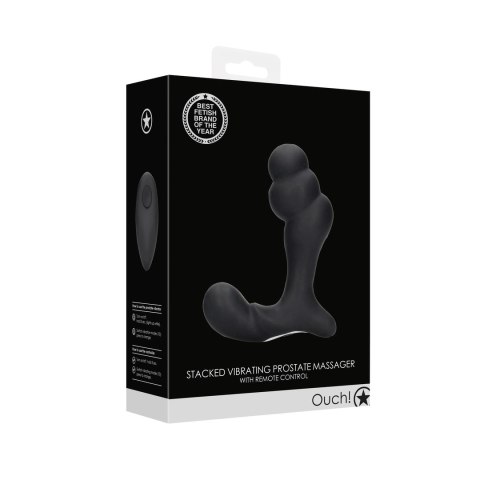 Ouch! - Wibrujący masażer prostaty z pilotem zdalnego sterowania Ouch! - Wibrujący masażer prostaty z pilotem zdalnego sterowania