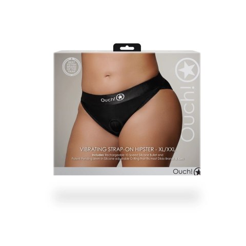 Ouch! - Wibrujący pasek na biodra - XL/XXL Ouch! - Wibrujący pasek na biodra - XL/XXL