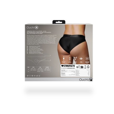 Ouch! - Wibrujący pasek na biodra - XL/XXL Ouch! - Wibrujący pasek na biodra - XL/XXL