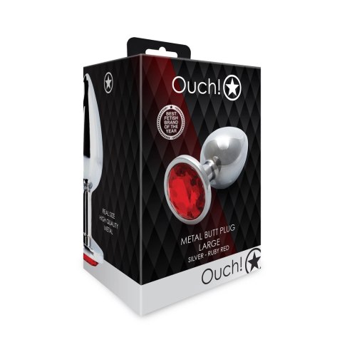 Ouch! - Metalowy korek analny - Okąrgły - Duży Ouch! - Metalowy korek analny - Okąrgły - Duży