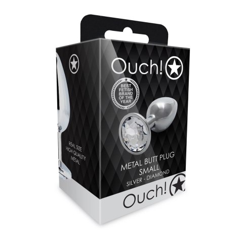 Ouch! - Metalowy korek analny - Okąrgły - Mały Ouch! - Metalowy korek analny - Okąrgły - Mały