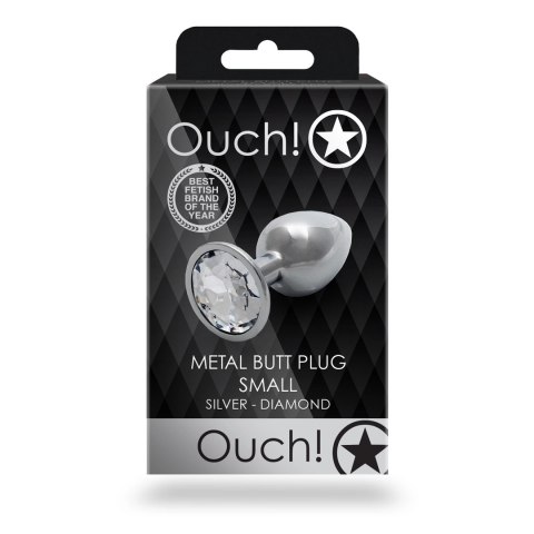 Ouch! - Metalowy korek analny - Okąrgły - Mały Ouch! - Metalowy korek analny - Okąrgły - Mały