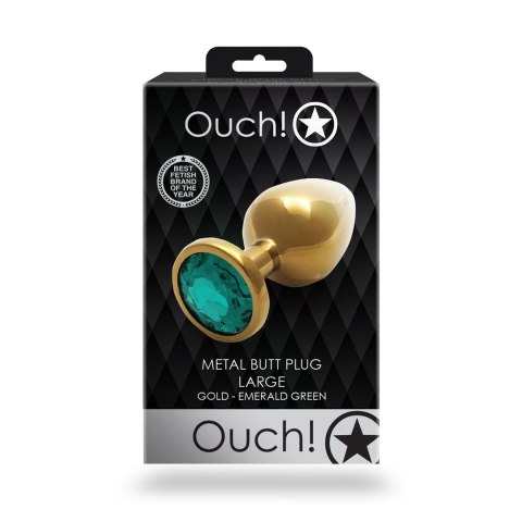 Ouch! - Metalowy korek analny - Okragły - Duży Ouch! - Metalowy korek analny - Okragły - Duży