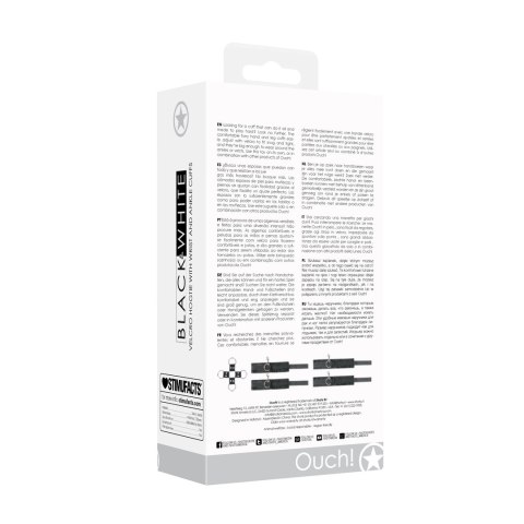Ouch! - Opaska na rzep z mankietami na ręce i kostki Ouch! - Opaska na rzep z mankietami na ręce i kostki