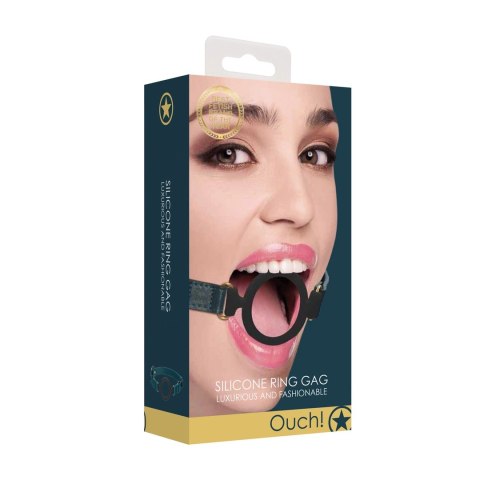 Ouch! - Silikonowy knebel z otwartym kółkiem Ouch! - Silikonowy knebel z otwartym kółkiem