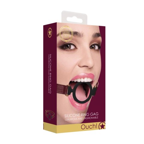 Ouch! - Silikonowy knebel z otwartym kółkiem Ouch! - Silikonowy knebel z otwartym kółkiem