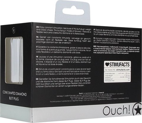 Ouch! - Diamentowy korek analny w kształcie stożka Ouch! - Diamentowy korek analny w kształcie stożka