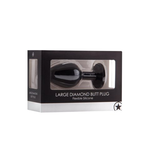 Ouch! - Diamentowy korek analny z diamentem - duży Ouch! - Diamentowy korek analny z diamentem - duży