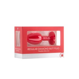 Ouch! - Diamentowy korek analny z diamentem - rozmiar uniwersalny