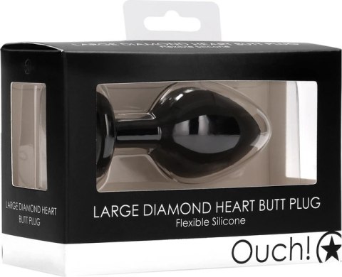 Ouch! - Korek analny z diamentem - duży Ouch! - Korek analny z diamentem - duży