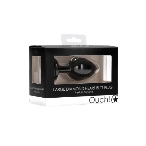 Ouch! - Korek analny z diamentem - duży Ouch! - Korek analny z diamentem - duży